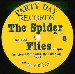 Party Day - 'Spider' label design (b side)